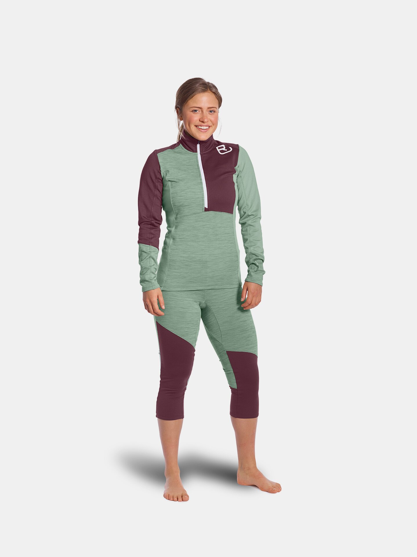 Fleece light zip neck online